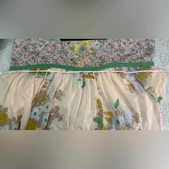 NEW Yvonne S Wind Cotton Floral Dress Sz L Net-a-Porter FLOWER FIELD LIGHT PEACH - Picture 5 of 10